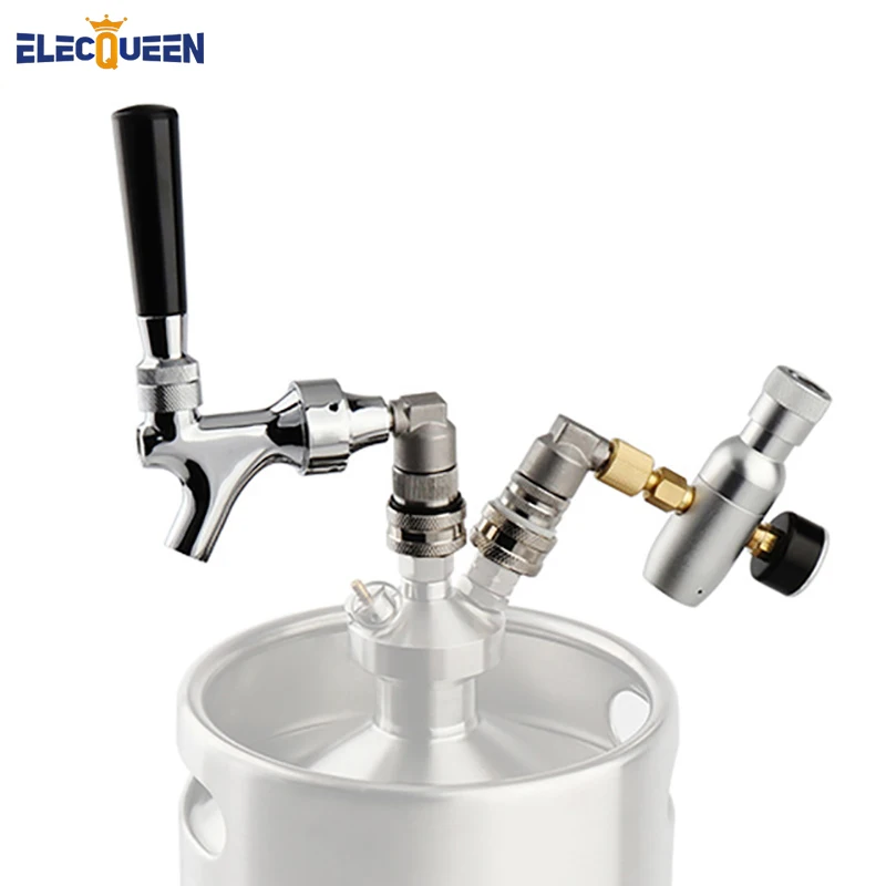 Home Brewing Draft beer Faucet with Stainless Steel 304 ball lock+ Co2