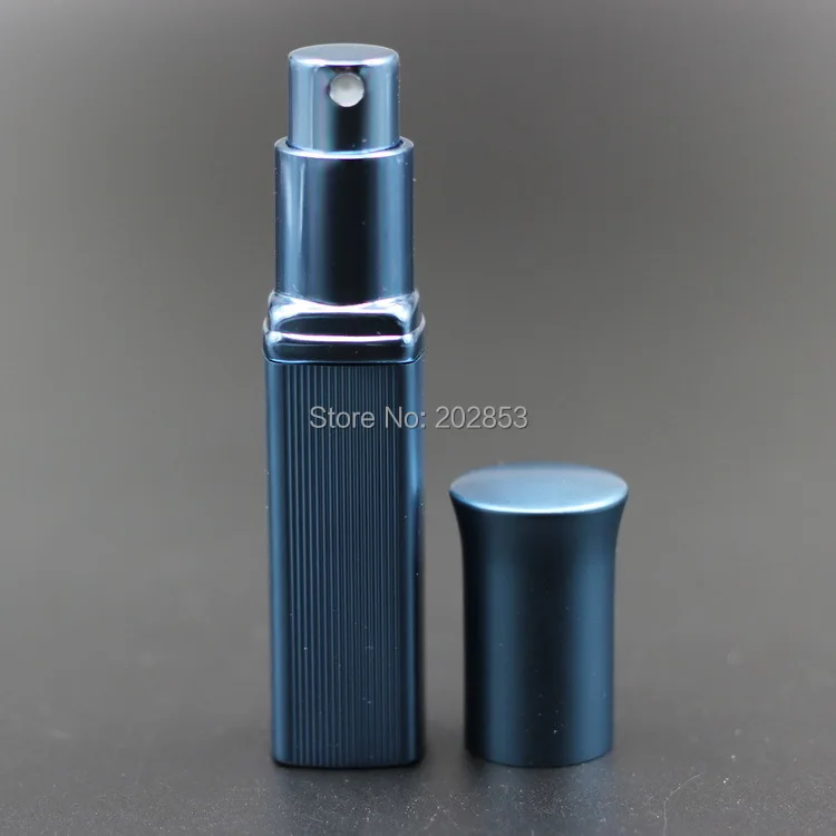Frasco de Perfume de Vidro de Alumínio Bomba de Perfume Recipiente de Líquido Recarregáveis Atomizador Vazio Spray Anodizado Bottle Mini Viagem 50 Pcs 6 ml 20 Garrafas reutilizáveis