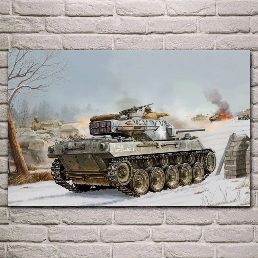 Самоходный пистолет-истребитель M18 Hellket искусство для дома украшение гостиной QX105