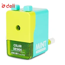 Deli точилка для карандашей детская Студенческая точилка для карандаша ручная канцелярская креативная точилка школьные офисные принадлежности с подарком
