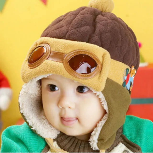 Buy Kids' Children's hats wholesale pilot aviator baby