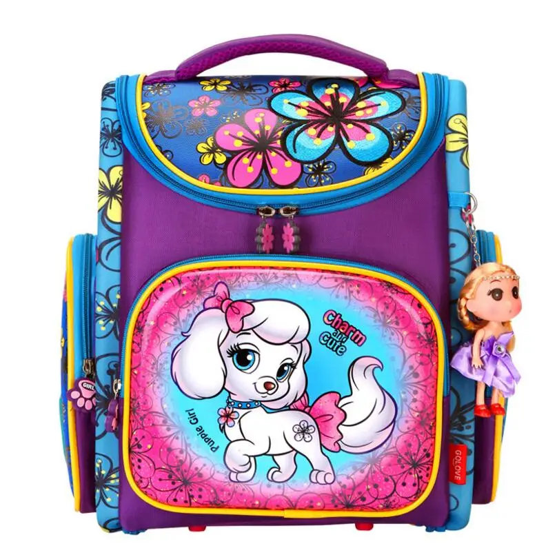 

Orthopedic Backpacks Children Primary School Bags Girls Cartoon 3D Backpack School Knapsack Boy Kids Book Bag Mochila Escolar