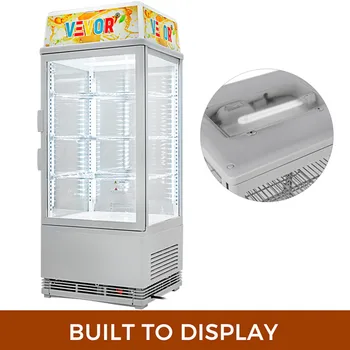 

180 W Commercial Beverage LED Lighted Display Refrigerator Merchandiser 2-3/4 cu. ft.