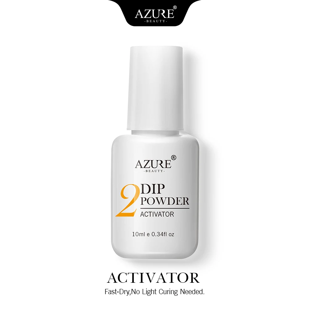 ACTIVATOR Azure beauty Новейший цветной погружающийся порошок для нейл-арта, голографический порошок для ногтей, система погружения пыли, порошок, натуральный сухой блеск, порошок для ногтей - Цвет: ACTIVATOR
