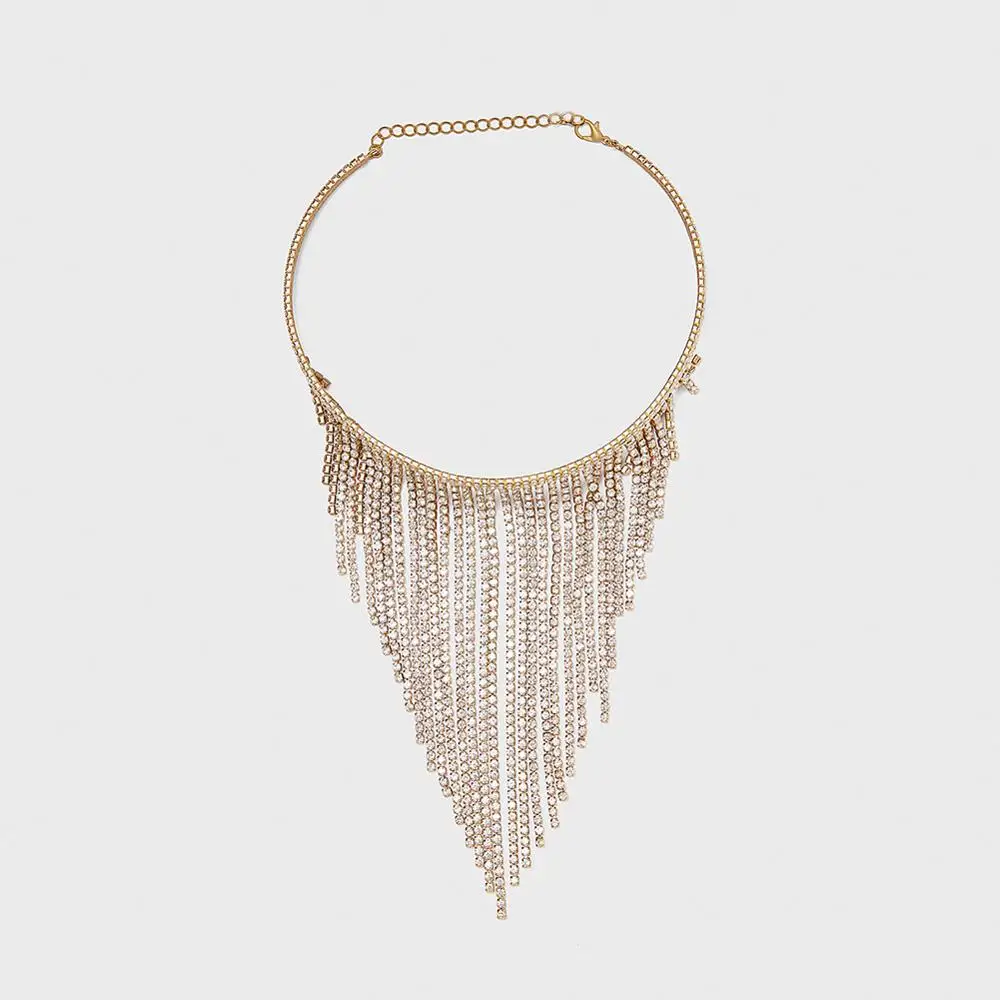 Vedawas дизайн ZA колье ожерелье блестящее хрустальное ожерелье s для женщин Nights Club эффектные сексуальные аксессуары XG3255