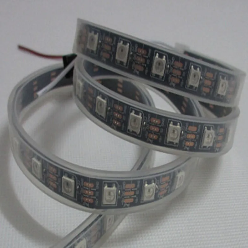 Пиксельная Светодиодная лента WS2812B WS2812 IC 5050SMD DC5V RGB 1 м 30 светодиодный гибкая