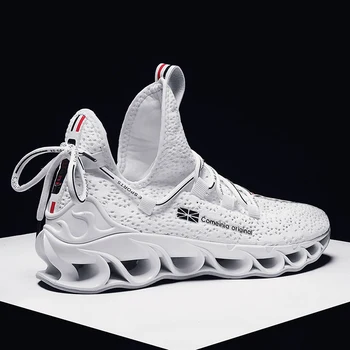 

New Blade Cushioning Sneakers Mesh Running Shoes for Men Breathable Profession Sports Shoes Outdoor Athletic Training Sneakers