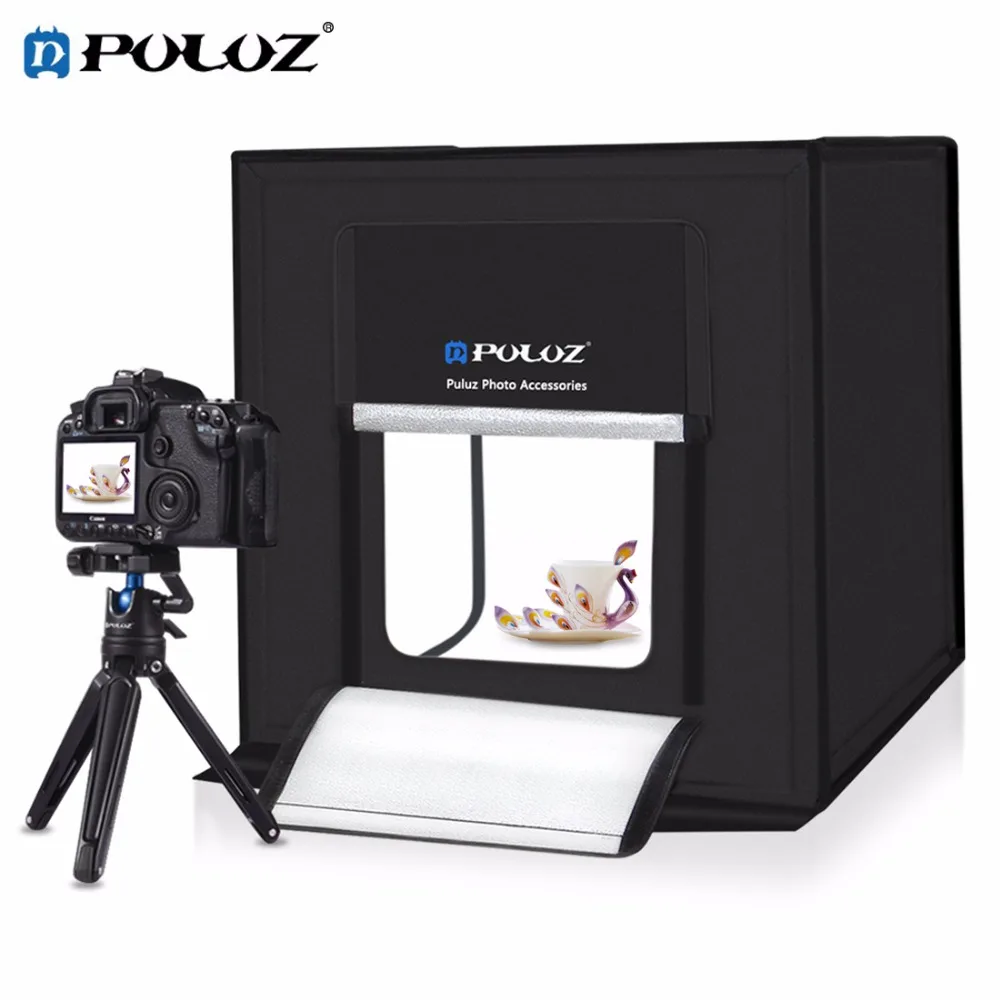 puluz pu5060 60 60cm foldable led light room studio photo led light softbox