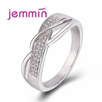 

Big Promotion Fashion 925 Sterling Silver Jewelry Cubic Zircon Crystal Engagement Wedding Rings For Women Anillo Bijoux