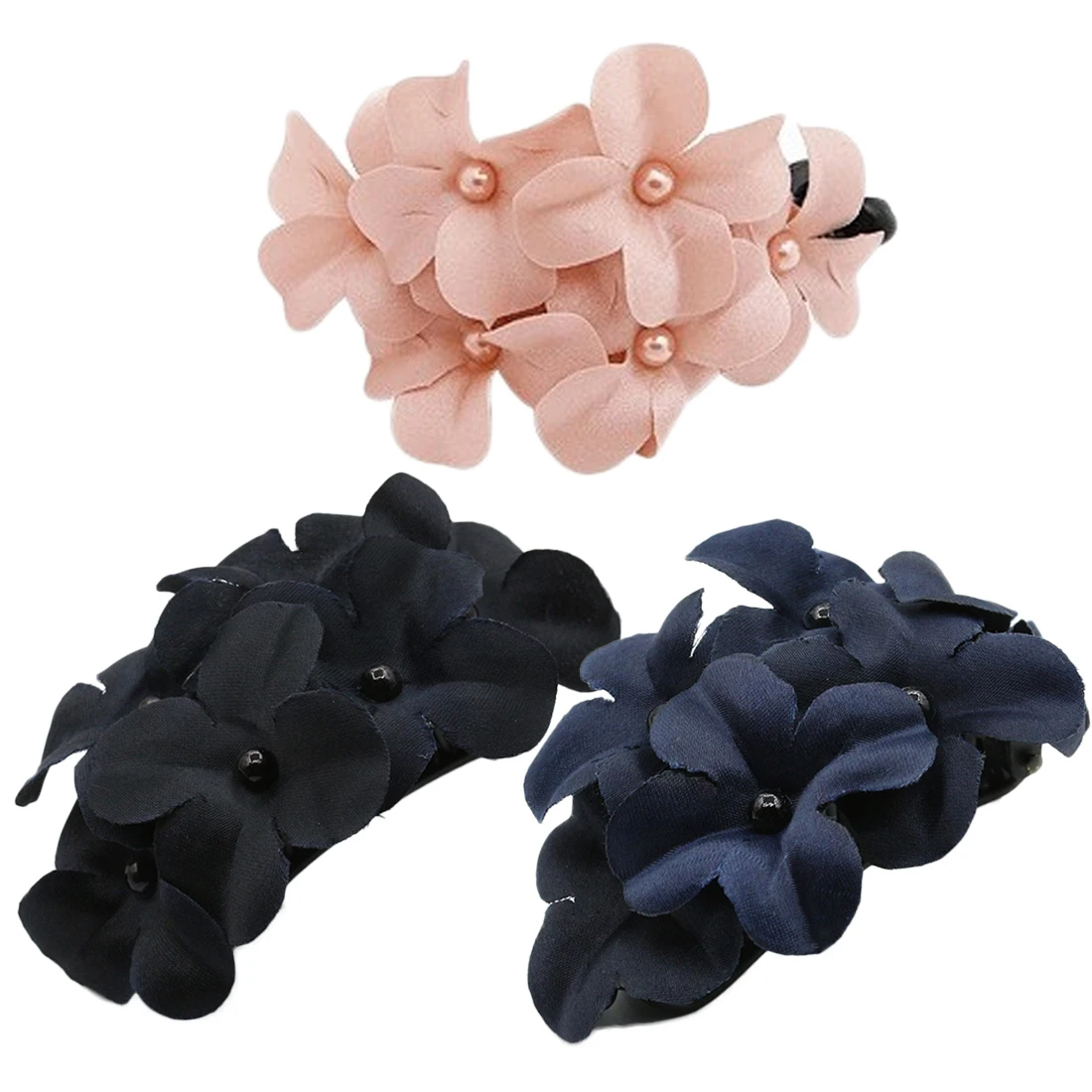 Hot Fashion Plastic Hairdressing Tool Six Small Flower Hair Clips 1 pcs