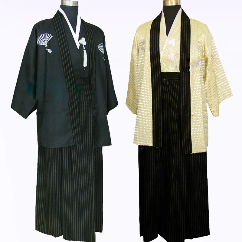 Национальная одежда костюмы традиционных японских самураев мужские кимоно костюмы этап полиэстер Производительность взрослых