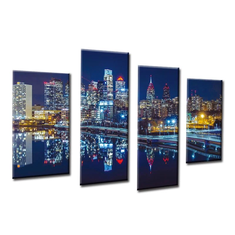 5D Diy Diamond Painting Embroidery Mosaic Cross Stitch 5pieces combination City view Home Decor | Дом и сад