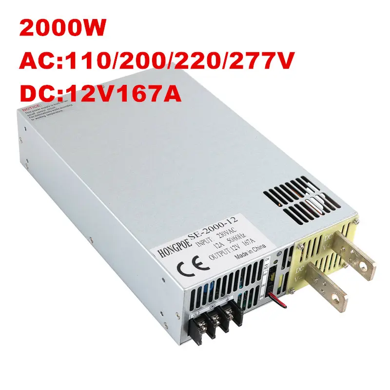 Промышленный источник питания DC12V 15V 24V 30V 36V 48V 60V 68V 72V 110V 2000W ac к dc 0 5V с управлением