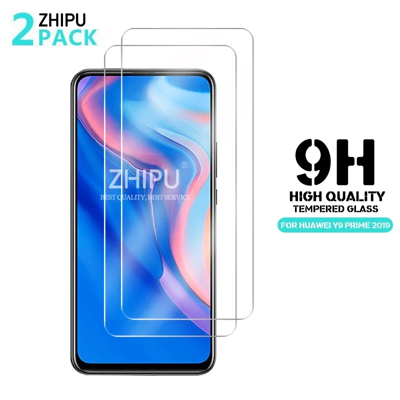

2 Pcs Tempered Glass For Huawei Y9 Prime 2019 Screen Protector 2.5D 9H Tempered Glass For Huawei Y9 Prime 2019 Protective Film