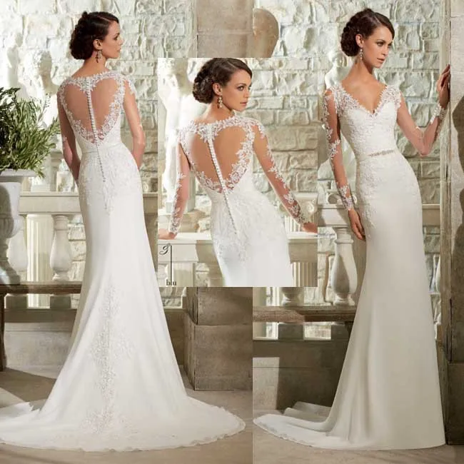 Heart Shaped Lace Wedding Dress 4