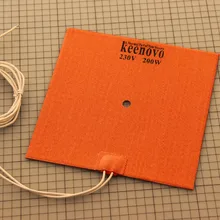200*200, 200 Вт@ 230 В Keenovo силиконовый нагреватель 3D-принтер нагреватель, подогрев тепла, гарантия качества первого класса