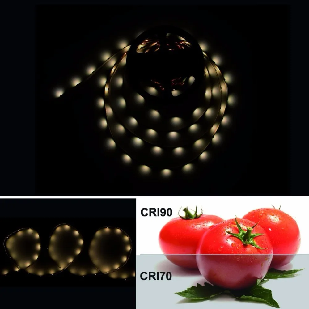 

High Bright Non-waterproof 5m/lot High CRI 90+ LED Light Strip 3528 Ultra Warm White DC12V LED Strip Lamp CRI 90+ 12W 30leds/m