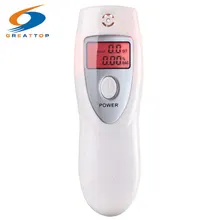 Горячий Портативный ЖК цифровой анализатор дыхания спирта Алкотестер дыхания ингалятор спиртовые счетчики белого цвета