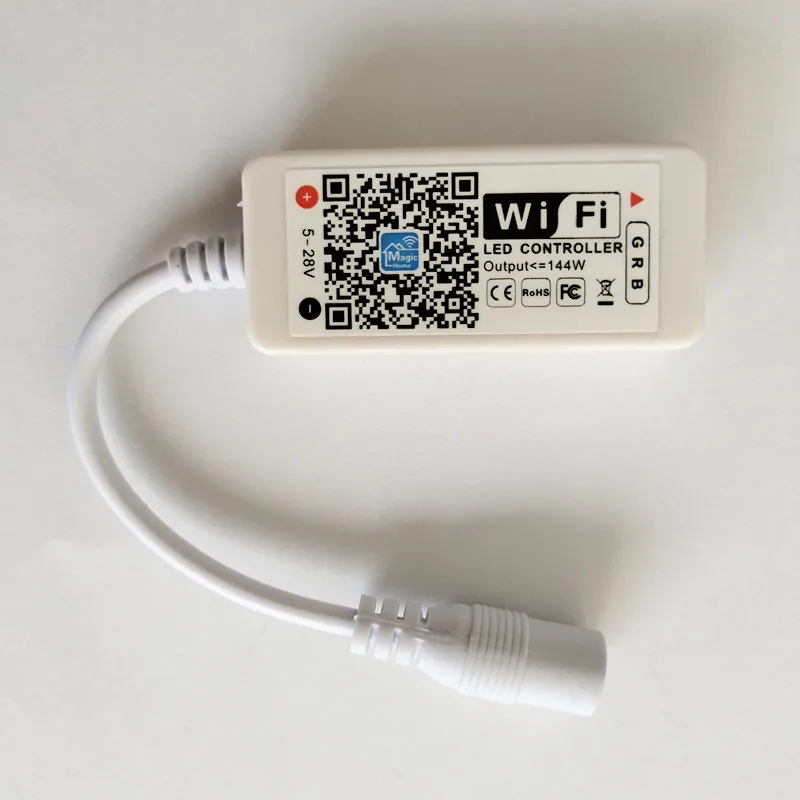 Wifi светодиодный RGB/RGBW контроллер DC12V мини Wifi RGBW светодиодный контроллер Iphone, Ipad, IOS/Android мобильный телефон беспроводной для светодиодной ленты