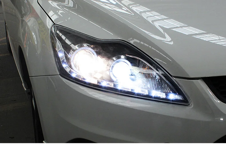 Автомобильный Стайлинг Головной фонарь для Ford Focus MK2 фары 2009-2013 светодиодный фары DRL Биксеноновые линзы Высокий Низкий Луч парковочная противотуманная фара