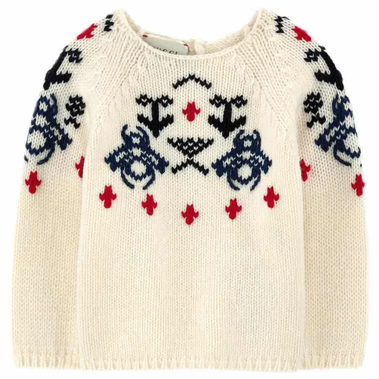 

Girls Clothing Embroidery Sweater Blouse Top Knitted Wool Sweatershirt Boutique Cotton Kids Girls Boys Clothing Preticoat