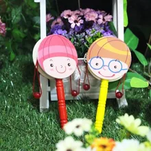 Погремушка для новорожденного барабаны деревянные игрушки/абсолютно новые детские игрушки стучать/для раннего развития игрушки