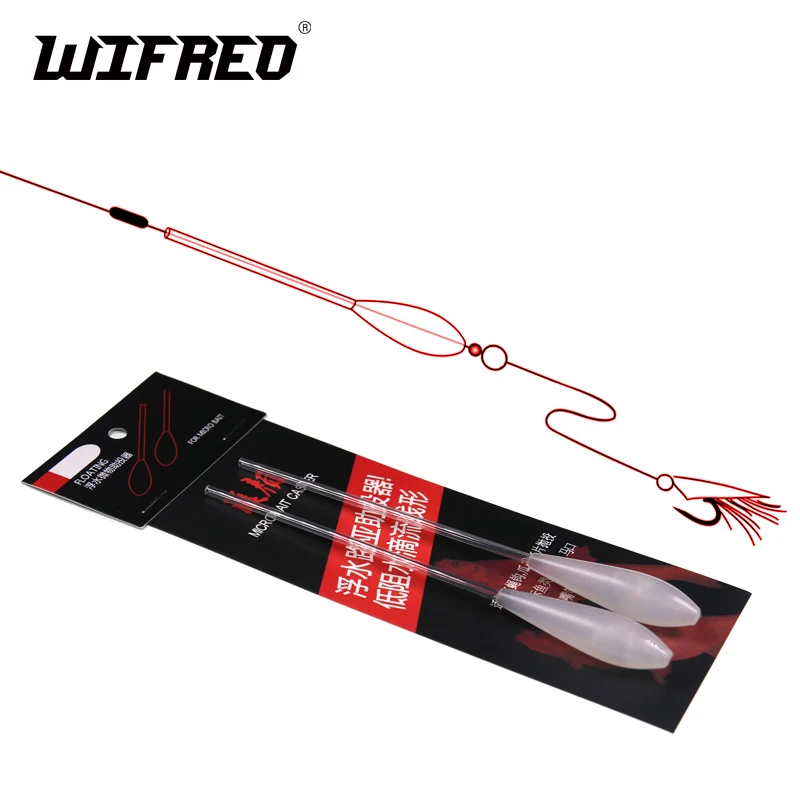 

Wifreo 1pack (2 pcs in) Floating Micro Bait Fishing Fly Casting Tool Micro Lure Casting Float for Fly Fishing Use Spinning Rod