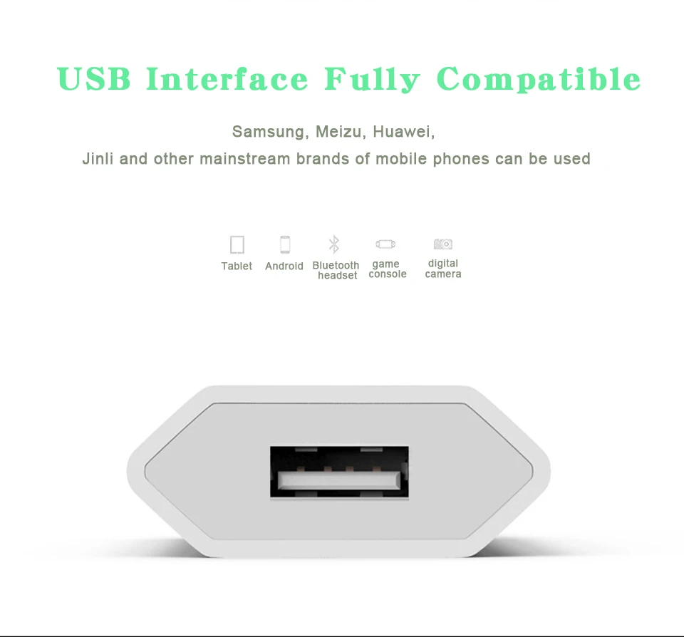 1 USB EU Charger European Standard 5V1A Mobile Phone Charger Travel CE Certified Power Adapter Use in Spain Finland Netherlands (3)