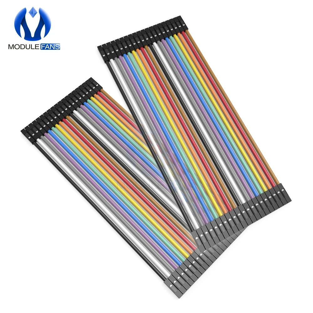 40 шт. 2 54 мм кабель Dupont Female цветная Перемычка 20 см|cable female|cable dupontjumper wire |