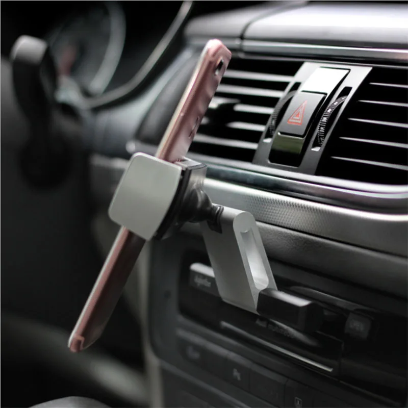 Автомобильный Кронштейн для мобильного телефона CD-порт, универсальный кронштейн для мобильного телефона, Автомобильный кронштейн без застежки, люминесцентный камень