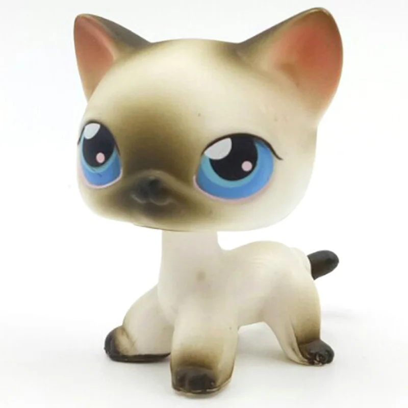 Литл пет шоп лпс стоячки кошки игрушки lps pet shop Симпатичные фигурка героя редких животных игрушка маленькая черная кошка модель игрушки для детей с голубыми глазами - Цвет: 5