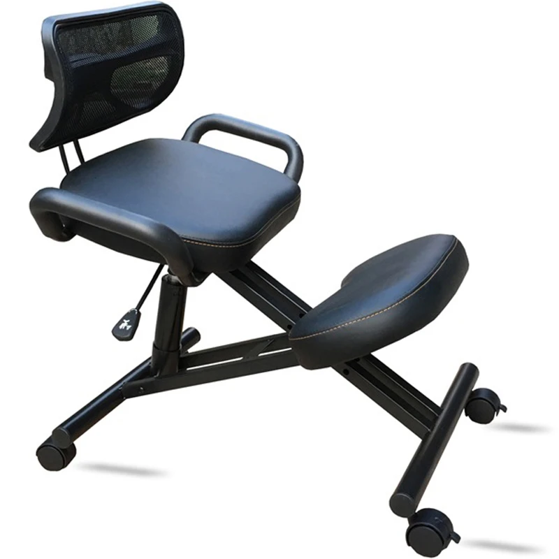 

Ergonomically Designed Knee Chair Stool with Back and Handle Office Kneeling Chair Computer Posture Home office Furniture