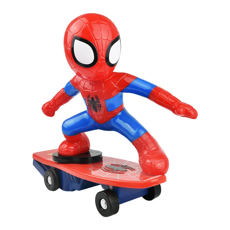 Человек-паук, Радиоуправляемый автомобиль, электронный супергерой, робот, скутер, Мстители, электрический спортивный автомобиль с дистанционным управлением, игрушки с человеком-пауком для детей