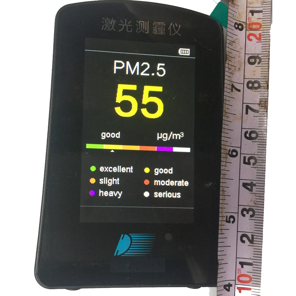 Мини PM2.5 тестер Лазерная дымка качества воздуха метр прибор может быть PM1.0/PM2.5/PMp10