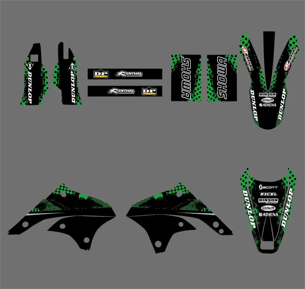 Набор наклеек для мотоциклов Kawasaki KLX450 KLX 450 2008 2009 2010 2011 2012|Наклейки и стикеры| |