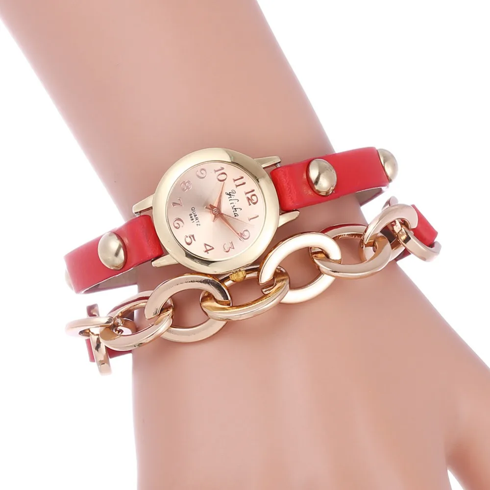 

New Listing Fashion Women Watch Leather Bracelet Watch Fashion Women Waterproof Quartz Watch Luxury Accessories Relogio Feminino