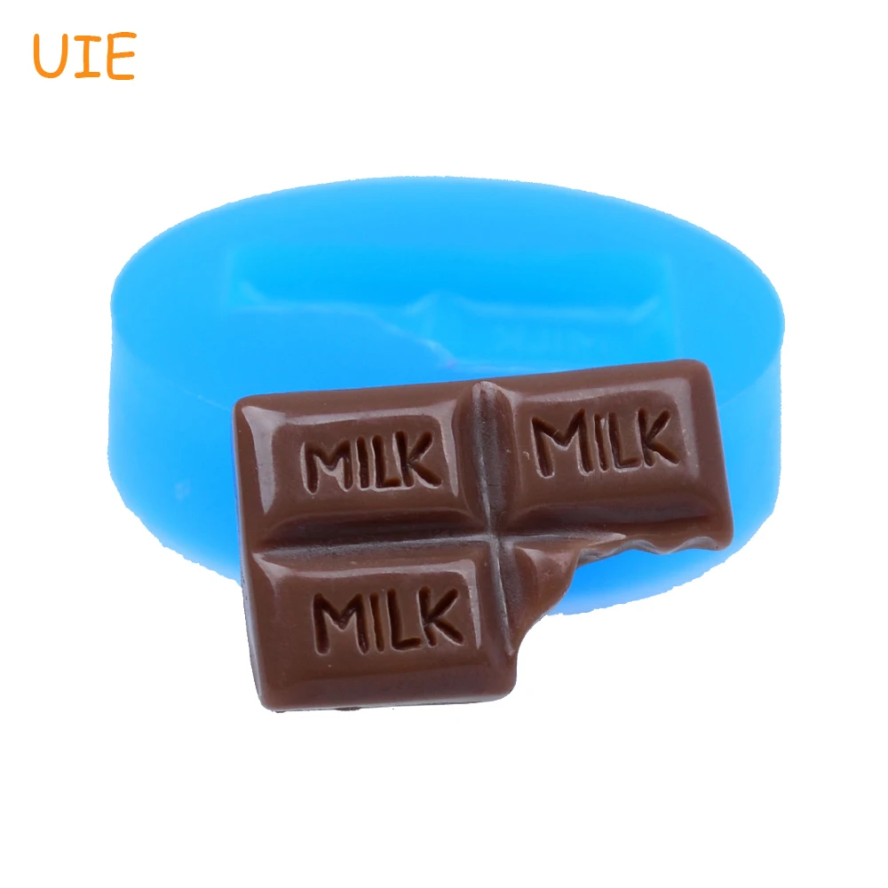 

KYL066U 26.6mm Bitten Chocolate Flexible Silicone Mold - for Fondant, Sugarcraft, Kitchen Baking Tools, Candy, Gum Paste, Resin