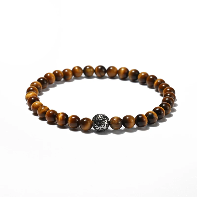 Fashion 6mm natural stone beaded men bracelets handmade tiger eye stone stainless steel bracelet jewelry gift for mens
Fashion 6mm natural stone beaded men bracelets handmade tiger eye stone stainless steel bracelet jewelry gift for mens