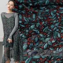 Pearlsilk 5,5 momme цифровая печать Crinkle шифон шелк тутового шелкопряда материалы летнее платье Сделай Сам одежда ткани