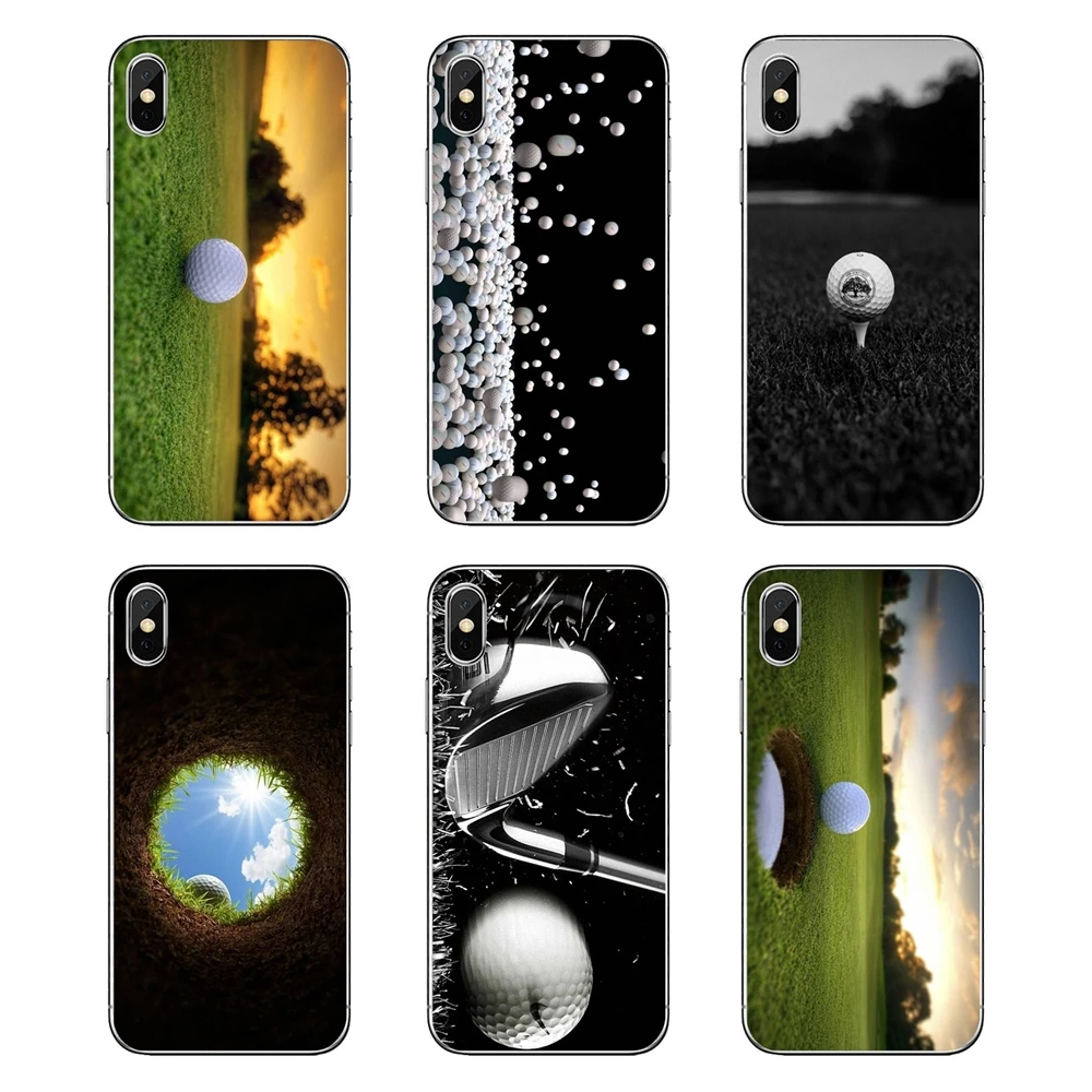 Many Golf Ball Pattern Sport Print TPU Transparent Bag Case For Huawei P20 Lite Nova 2i 3i 3 GR3 Y6 Pro Y7 Y8 Y9 Prime 2018 2019 |