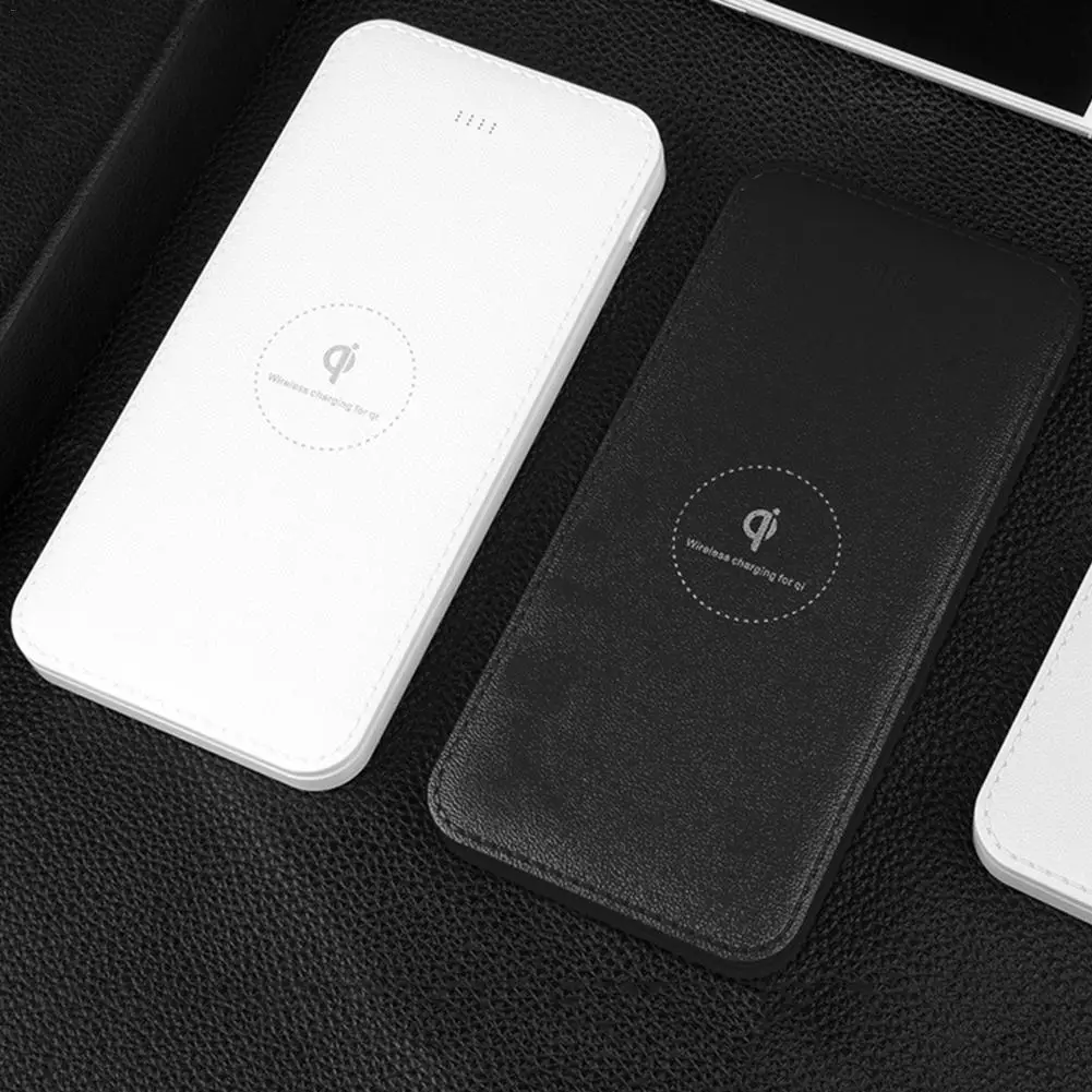 

Portable 10000mAh Wireless Charging Power Bank Charger For iPhone X/8 Mobile Phone Wireless Charger With 10000mAh Power Supply