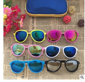 

Reflective Mercury Baby Sunglasses Kids Boy Girl Sun Glasses Cute Fashion 2907 Eyewear Accessory Mirror Children Shades UV400
