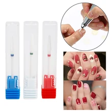 Новая керамическая мельница для очистки кутикулы, инструменты для маникюра, педикюра, аксессуары для ногтей, Шлифовальная головка, керамический сверло для ногтей, вращающаяся заусенца