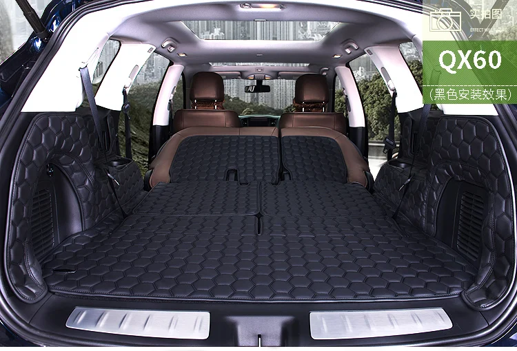Автомобильные коврики RKAC из искусственной кожи для багажника Infiniti Qx60 7 сидений