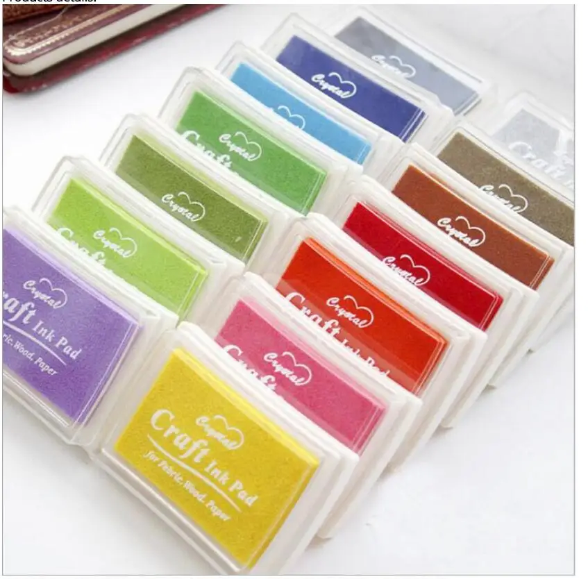 

21 Colors DIY Craft Ink Pad Stamps Partner DIY Colors Finger Ink Pad for kids and Scrapbooking Decoration