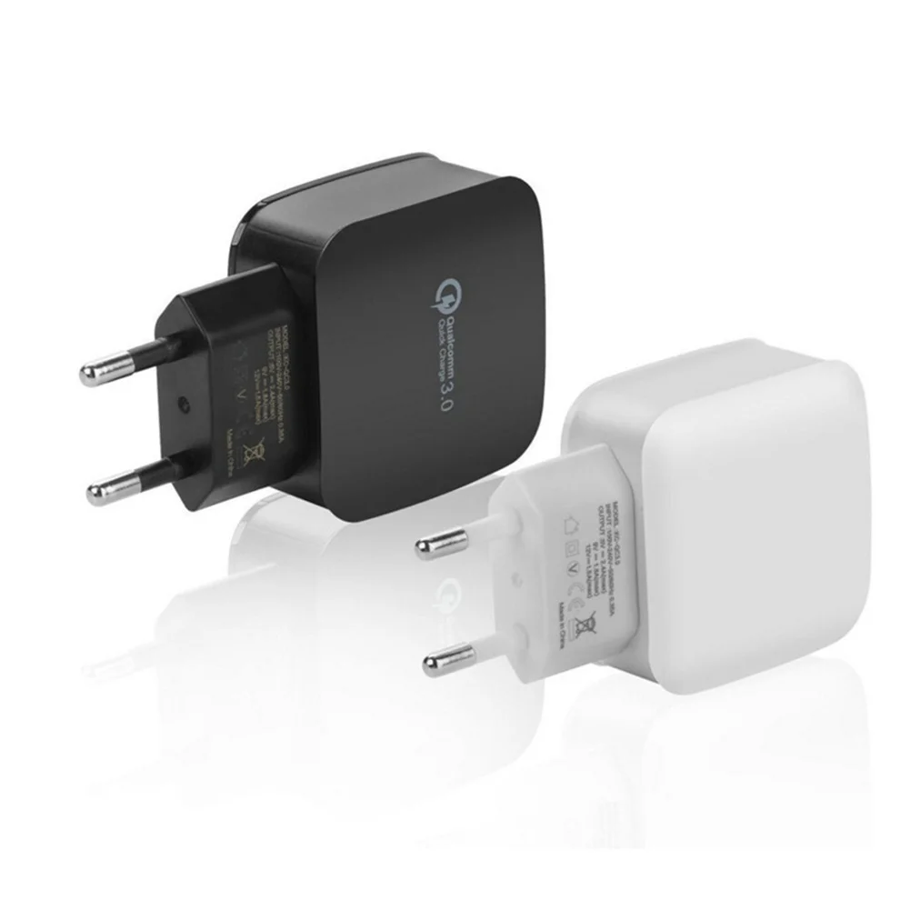 

QC3.0 charger Quick charger 3.0 EU/US Fast Charger 18W Fast USB Charger for Apple/ Samsung/xiaomi Smartphone Portable Charge J2