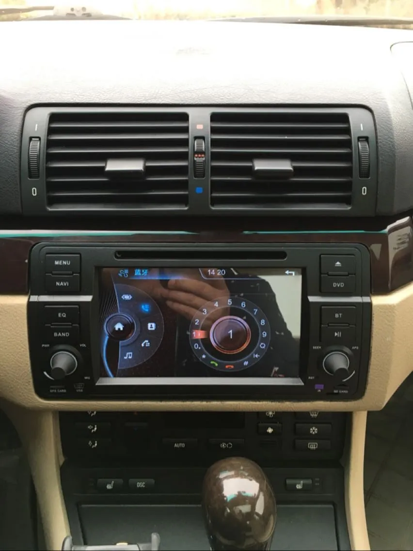 Sale German warehouse Capacitive screen HD 1Din 7inch Car DVD for BMW E46 318 320 car dvd gps M3 3series with Navi Radio BT+8G map 11