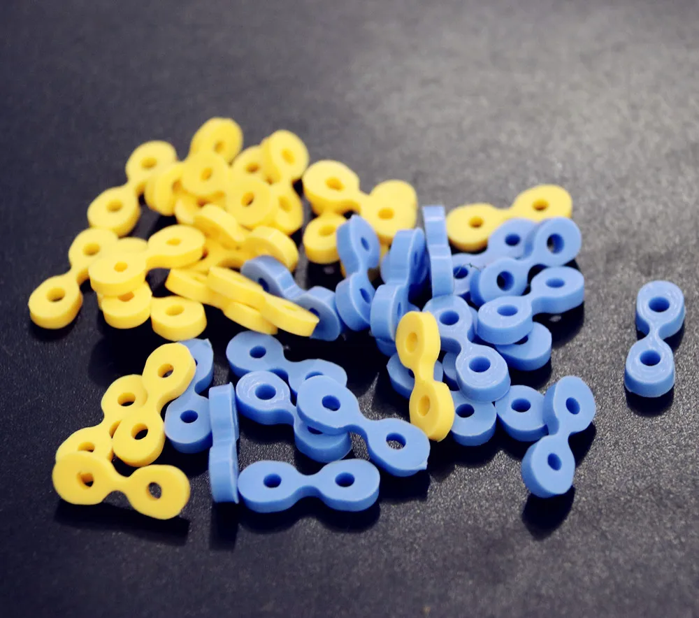 

40pcs/set Dental Elastic Fixing Wedges Matrix Matrices Rubber Dam Autoclavable