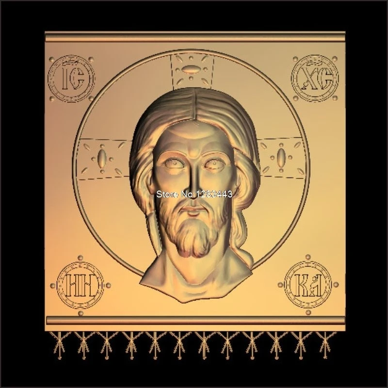 5pcs Jesus_Christ's head 3d model STL relief for cnc STL format Jesus 3d Relief Model STL Router 3 axis Engraver ArtCam