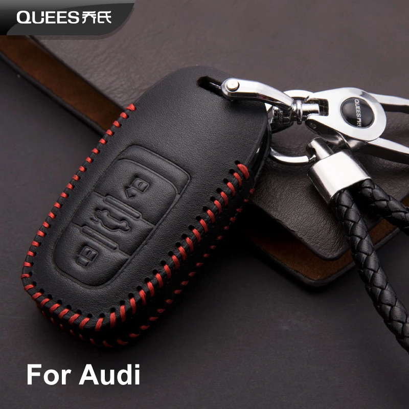 

QUEES Remote Key Fob Case for Audi A1 A2 A3 A4 A6 A7 A8 Q3 Q5 Q7
